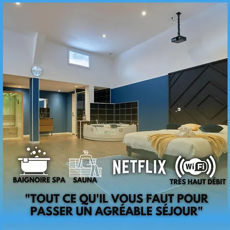 Ng Prestige - Lille L L Mairie - Gare L Nain - Grand - Balneo - Sauna - Netflix - Wifi Apartamento