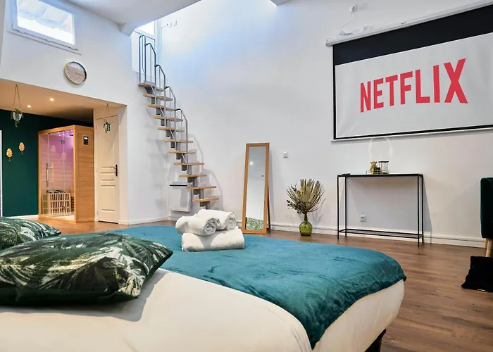 Appartement Ng Prestige - Nain I Privatif Premium I Jacuzzi - Sauna - Netflix - Projecteur *